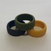 Mixed Silicone Rings (Set of 3) Size 8